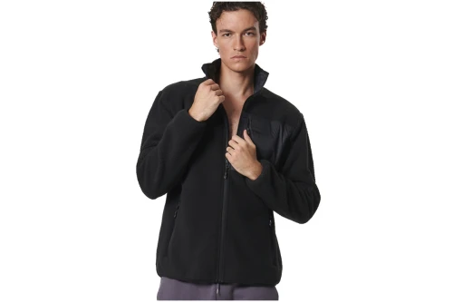 Body Action Ζακέτα Sherpa Ανδρική (073531 BLACK-01)