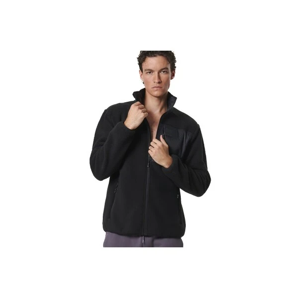 Body Action Ζακέτα Sherpa Ανδρική (073531 BLACK-01)