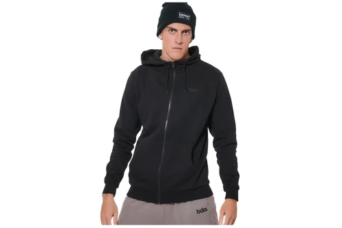 Body Action Fleece Ζακέτα Βαμβακερή Ανδρική (073620 BLACK-01)