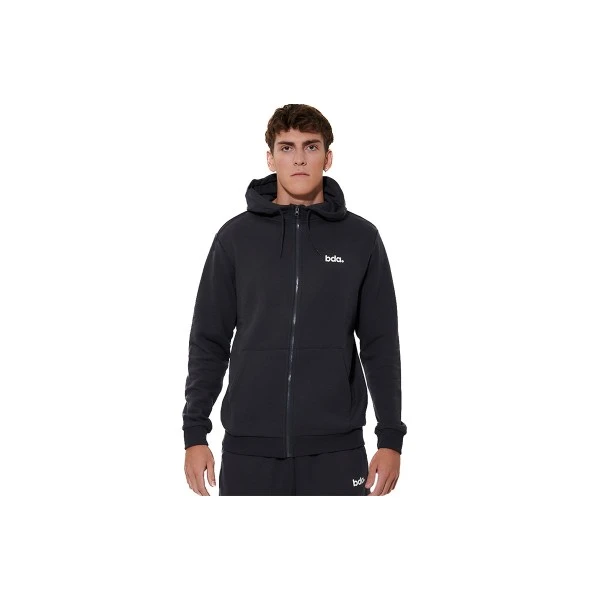 Body Action Fleece Ζακέτα Βαμβακερή Ανδρική (073620 EBONY BLUE-04E)