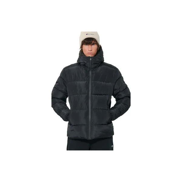 Body Action Hooded Μπουφάν Puffer Ανδρικό (073622 BLACK-01)