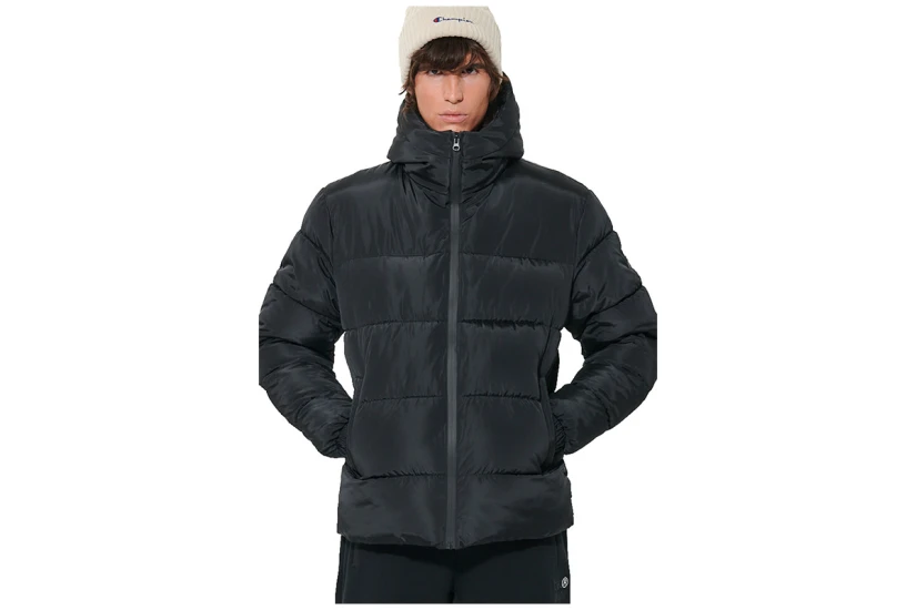 Body Action Hooded Μπουφάν Puffer Ανδρικό (073622 BLACK-01)