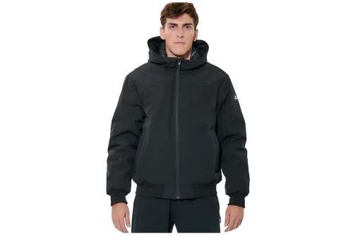 Body Action Hooded Μπουφάν Bomber Ανδρικό (073623 BLACK-01)