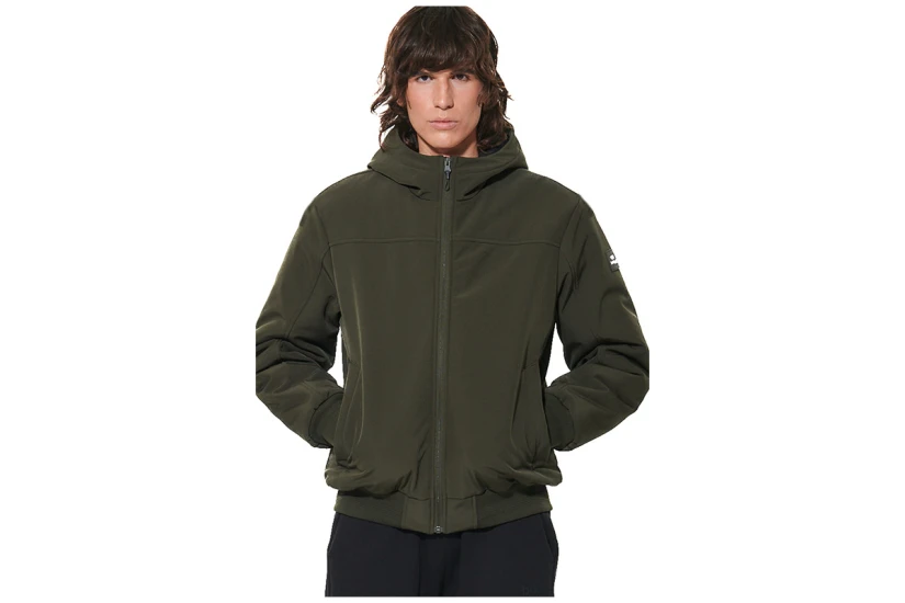 Body Action Hooded Μπουφάν Bomber Ανδρικό (073623 KHAKI GREEN-07E)