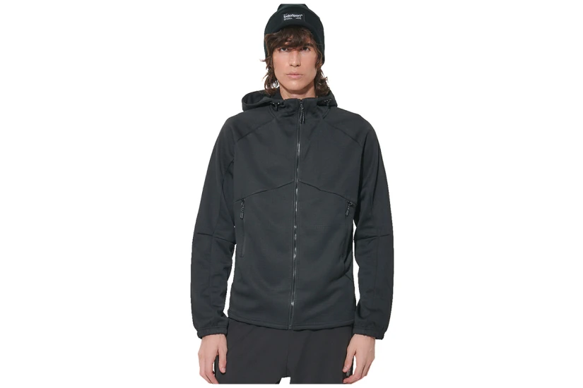 Body Action Softshell Ανδρικό Μπουφάν με Κουκούλα Μαύρο