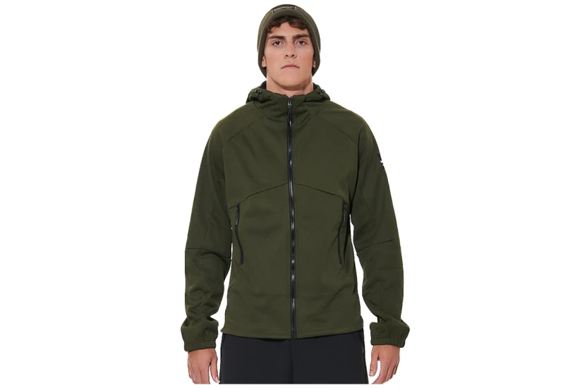 Body Action Softshell Ανδρικό Μπουφάν με Κουκούλα Χακί