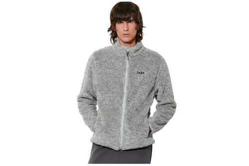 Body Action Fluffy Ζακέτα Sherpa Ανδρική (073630 HEATHER GREY-03A)