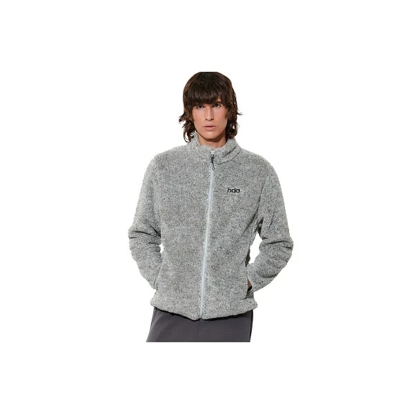 Body Action Fluffy Ζακέτα Sherpa Ανδρική (073630 HEATHER GREY-03A)