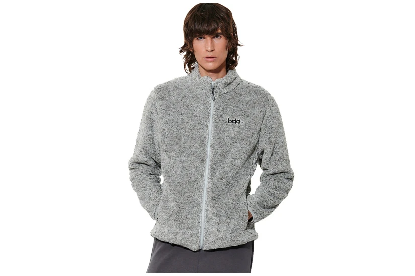 Body Action Fluffy Ζακέτα Sherpa Ανδρική (073630 HEATHER GREY-03A)
