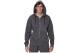 Body Action Through Fleece Ανδρική Βαμβακερή Ζακέτα με Κουκούλα Γκρι Σκούρο