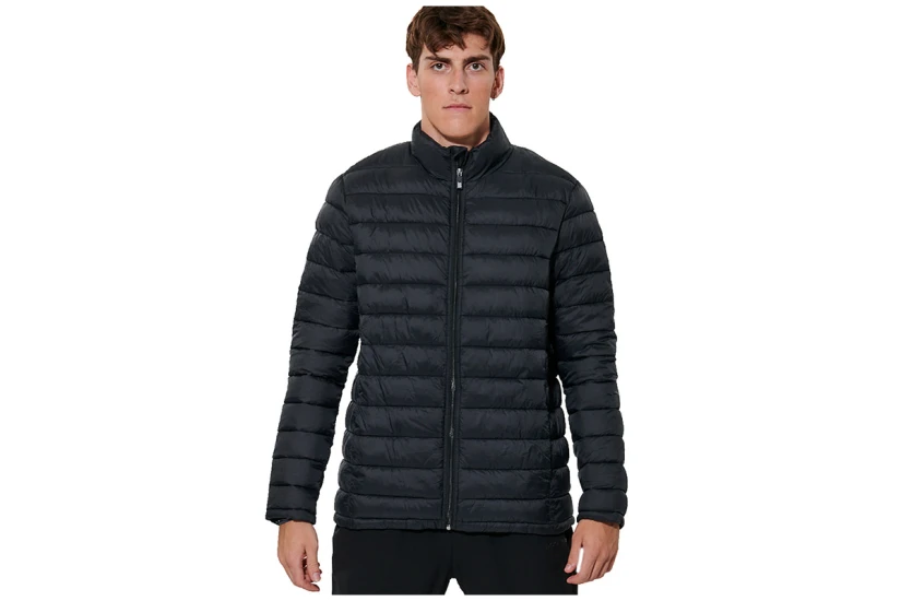 Body Action Packable Quilted Μπουφάν Puffer Ανδρικό (073634 BLACK-01)
