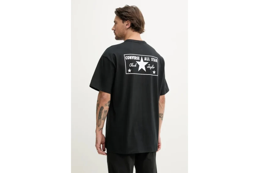 Converse All Star Licence Plate Ανδρικό κοντομάνικο T-Shirt Μαύρο