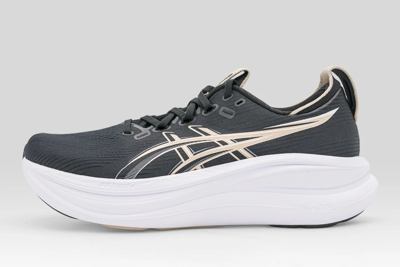 ASICS Gel-Nimbus 28 Ανδρικά Αθλητικά Παπούτσια για Τρέξιμο Μαύρα, Μπεζ