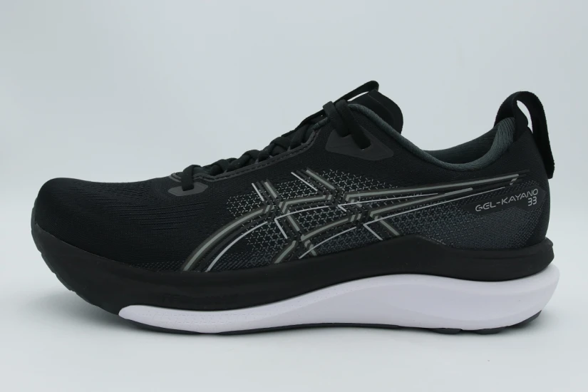 ASICS Gel-Kayano 33 Ανδρικά Αθλητικά Παπούτσια για Τρέξιμο Μαύρα, Λευκά, Γκρι