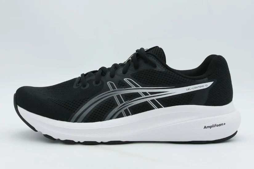 ASICS Gel-Contend 10 Ανδρικά Αθλητικά Παπούτσια για Τρέξιμο Μαύρα, Λευκά