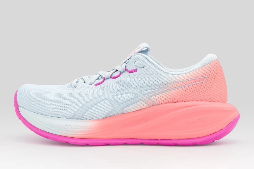 ASICS Gel-Cumulus 28 Αθλητικά Παπούτσια για Τρέξιμο Σιέλ, Κοραλλί, Φούξια