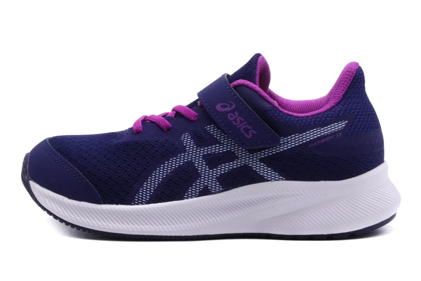 ASICS Patriot 13 Παιδικά Αθλητικά Παπούτσια Για Τρέξιμο Μπλε, Λευκά, Μωβ