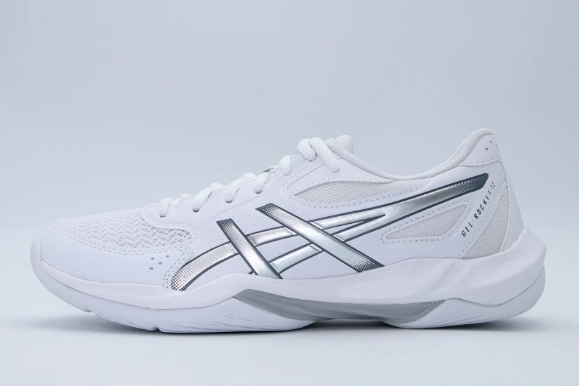 ASICS Gel-Rocket 12 Αθλητικά Παπούτσια για Βόλεϊ Λευκά, Ασημί