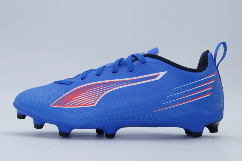 Puma Ultra 6 Play Fg/Ag Παιδικά Ποδοσφαιρικά Παπούτσια με Τάπες Μπλε, Κόκκινα, Λευκά