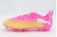 Puma Future 9 Match Play FG/AG Παιδικά Ποδοσφαιρικά Παπούτσια με Τάπες Φούξια, Κίτρινα, Λευκά
