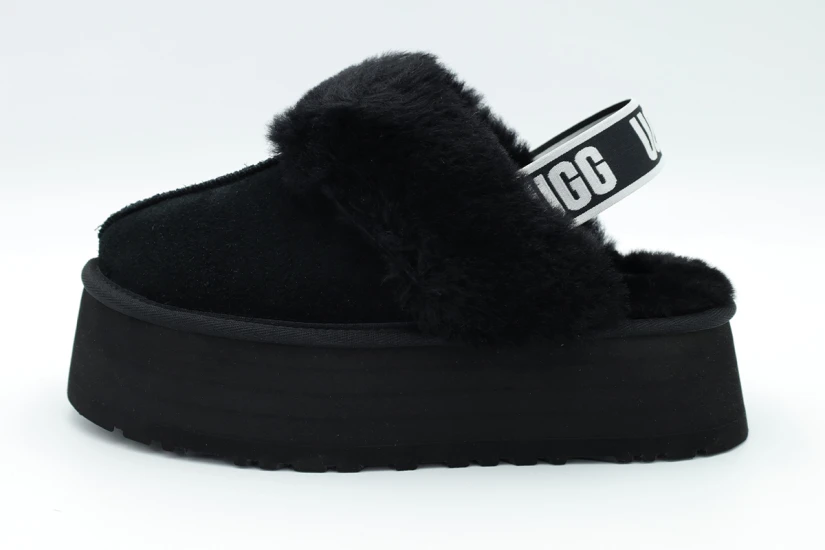 Ugg Funkette Γυναικεία Slippers Μαύρα