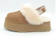 Ugg Funkette Γυναικεία Slippers Καφέ, Λευκά