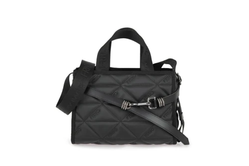 Frnc Signature Tote Water-Repellent Satin Τσάντα Ώμου-Χειρός (1119 BLK)