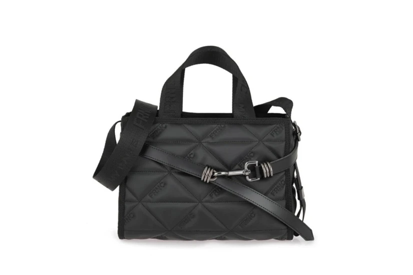 Frnc Signature Tote Water-Repellent Satin Τσάντα Ώμου-Χειρός (1119 BLK)