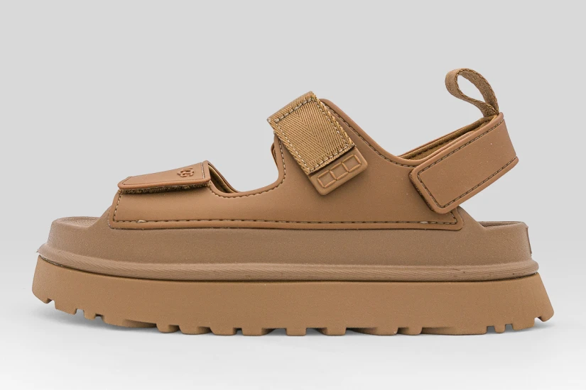 Ugg Goldenglow Γυναικεία Σανδάλια Καφέ