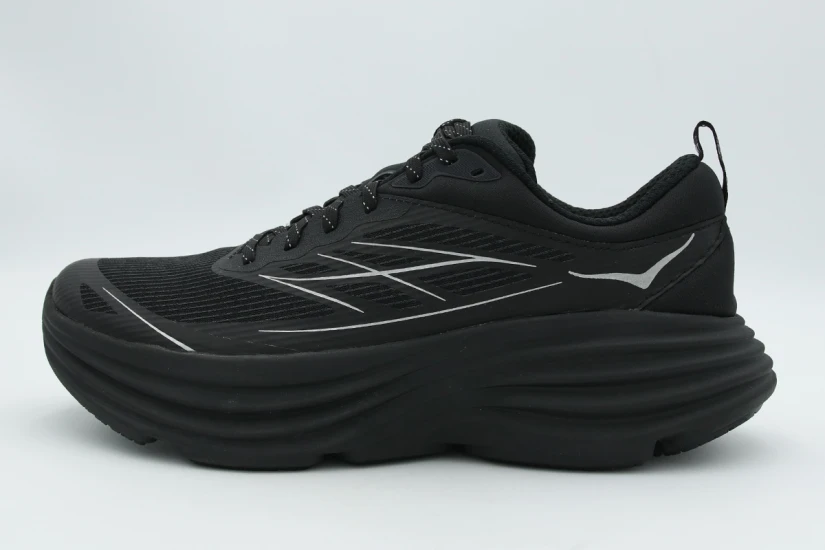 Hoka One One Bondi 8 Caged Ανδρικά Sneakers Μαύρα, Ασημί