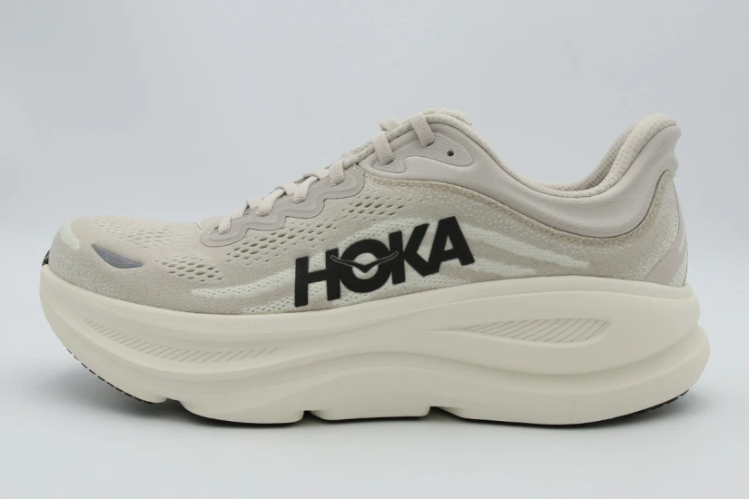 Hoka One One Bondi 9 Ανδρικά Αθλητικά Παπούτσια για Τρέξιμο Μπεζ, Μαύρα, Εκρού