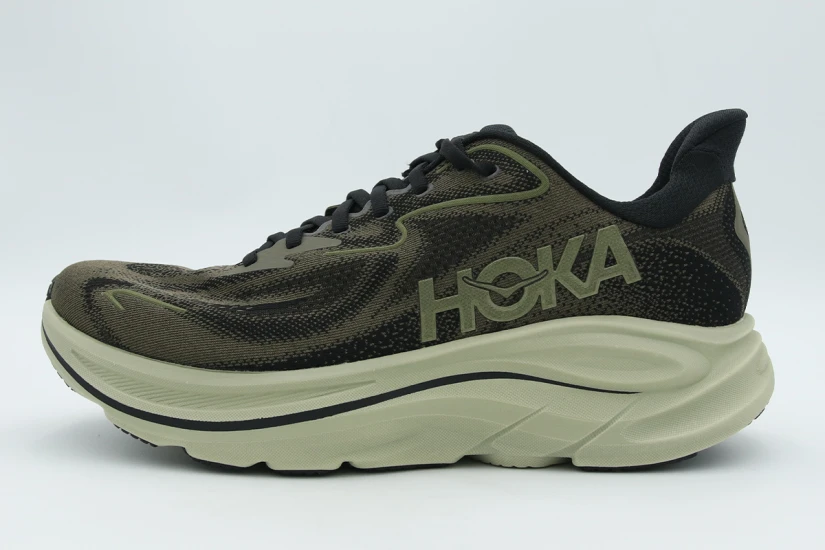 Hoka One One Clifton 10 Ανδρικά Αθλητικά Παπούτσια για Τρέξιμο Χακί, Μαύρα