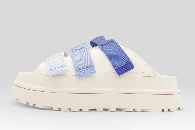 Ugg Goldenglow Slide Γυναικεία Σανδάλια Λευκά, Μπλε, Λιλά