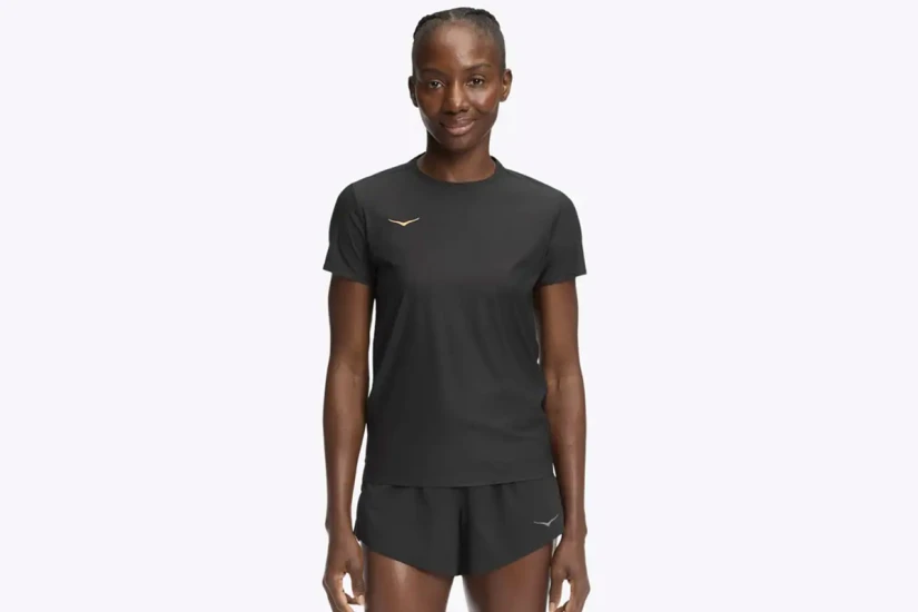 Hoka One One Airolite 2.0 Γυναικείο Κοντομάνικο T-Shirt Μαύρο