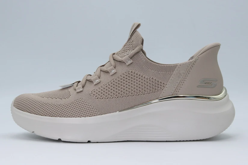 Skechers Bobs Sport B Love - True Delight Sneakers Μπεζ, Γκρι Ανοιχτό