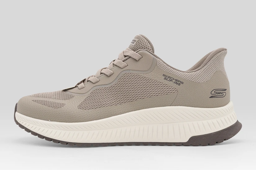 Skechers Bobs Squad 4 Ανδρικά Sneakers Πουρό, Εκρού