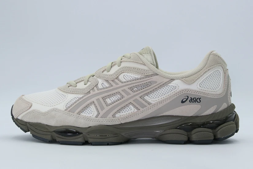 Asics GEL-NYC Ανδρικά Sneakers Εκρού, Μπεζ, Γκρι Ανοιχτό, Χακί