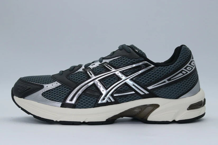 ASICS Gel-1130 Ανδρικά Sneakers Γκρι Σκούρο, Μαύρα, Ασημί, Εκρού