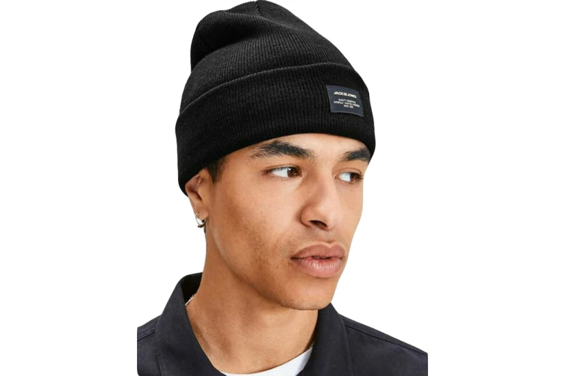 Jack And Jones Jacdna Beanie Σκουφάκι Χειμερινό (12092815 BLACK)