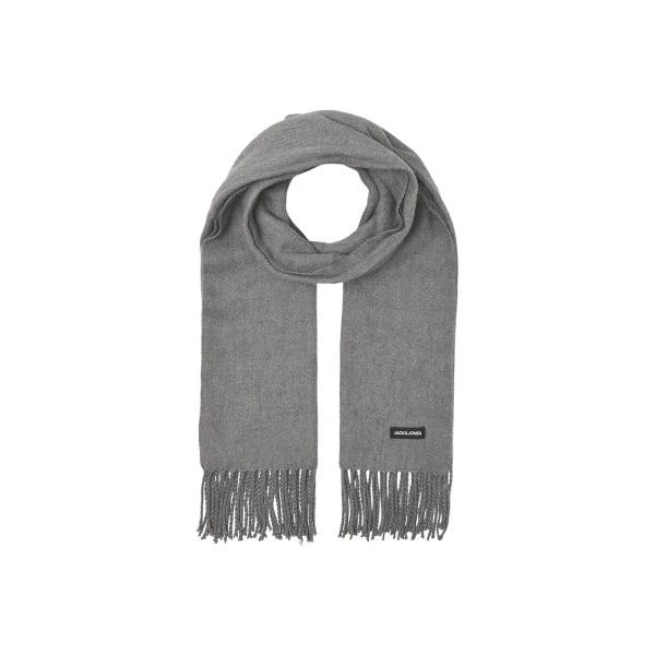 Jack And Jones Jacsolid Woven Κασκόλ (12140332 GREY MELANGE)