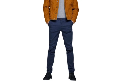 Jack And Jones Jpstmarco Jjbowie Sa Παντελόνι Chino Ανδρικό (12150148 NAVY BLAZER)