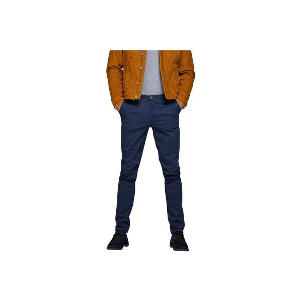 Jack And Jones Jpstmarco Jjbowie Sa Παντελόνι Chino Ανδρικό (12150148 NAVY BLAZER)