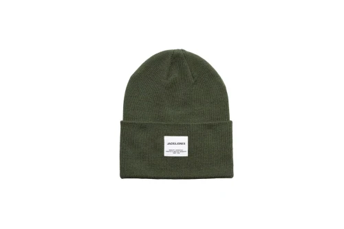 Jack And Jones Jaclong Knit Σκουφάκι Χειμερινό (12150627 FOREST NIGHT)