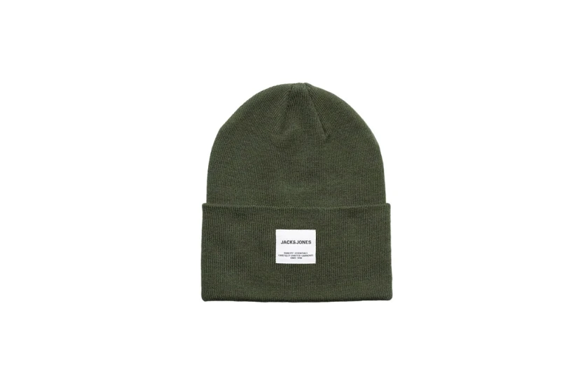 Jack And Jones Jaclong Knit Σκουφάκι Χειμερινό (12150627 FOREST NIGHT)