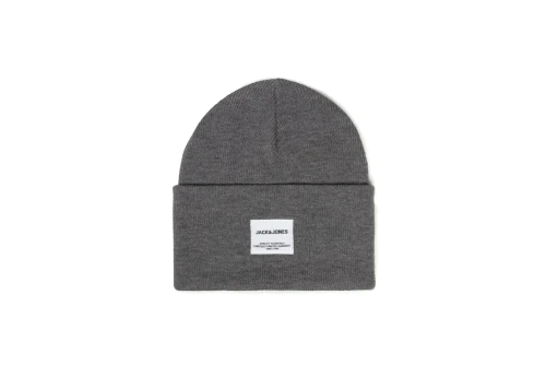 Jack And Jones Jaclong Knit Beanie Noos Σκουφάκι Χειμερινό (12150627 GREY MELANGE)