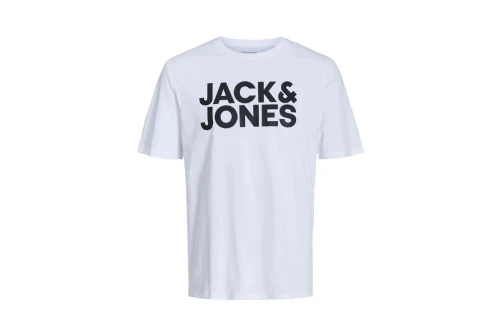 Jack And Jones Jjecorp Logo Tee Ss O-Neck T-Shirt Ανδρικό (12151955 WHITE-LARGE)
