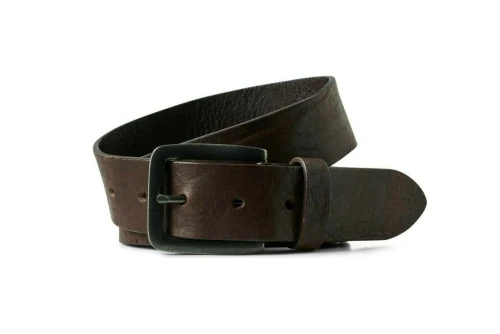 Jack And Jones Jacvictor Leather Belt Noos Ζώνη Casual (12152757 BLACK COFFEE)