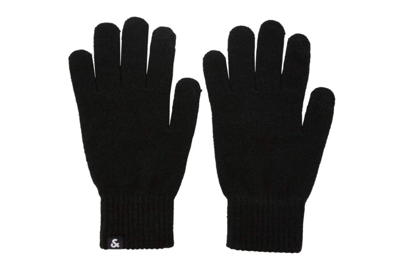 Jack And Jones Jacbarry Knitted Γάντια Χειμερινά (12159459 BLACK)