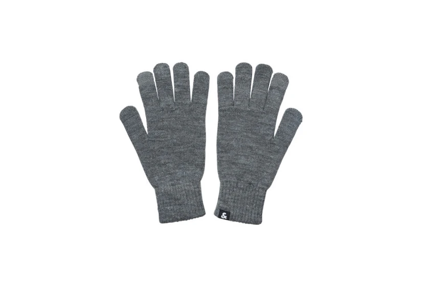 Jack And Jones Jacbarry Knitted Γάντια Χειμερινά (12159459 GREY MELANGE)