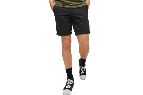 Jack And Jones Jpsrbowie Jjshorts Solid Sa Sn Βερμούδα Chino (12165604 BLACK)